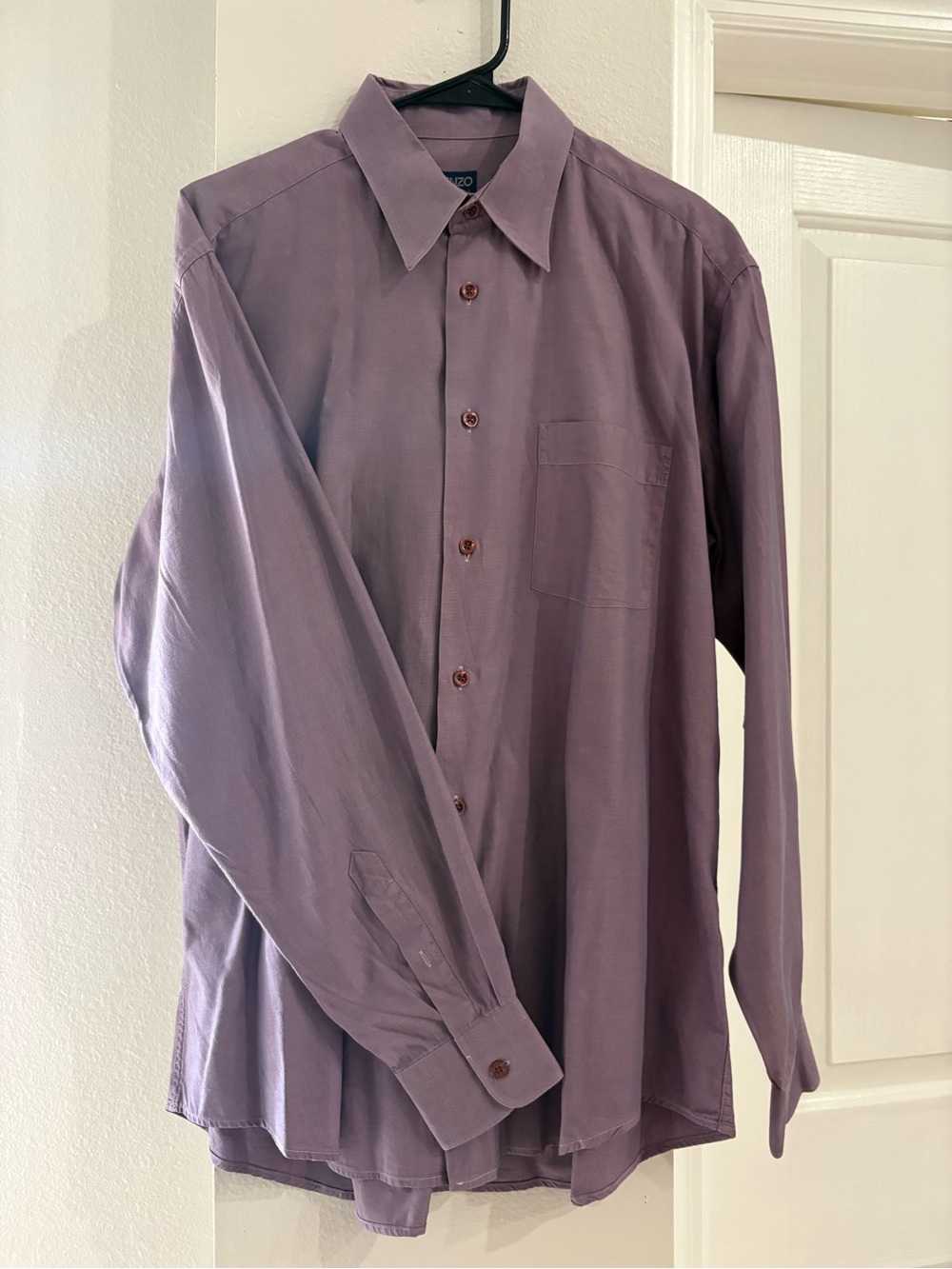 Kenzo Lavender Purple Long-Sleeve Dress Shirt